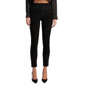 sprwmn *green* suede ankle leggings